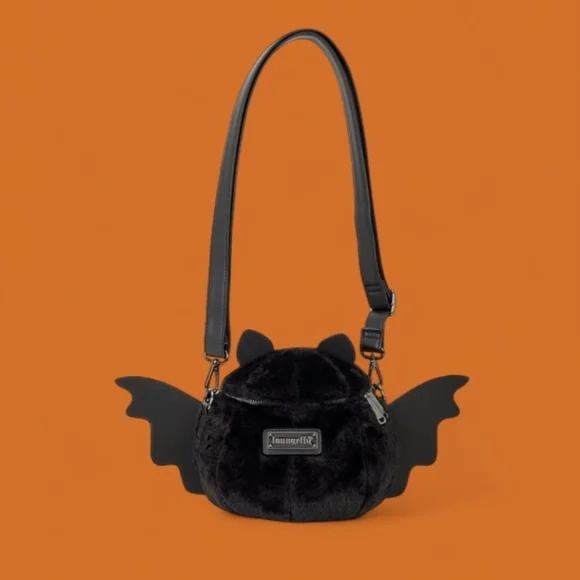Plush Bat Figural Crossbody Loungefly - Picture 3 of 5